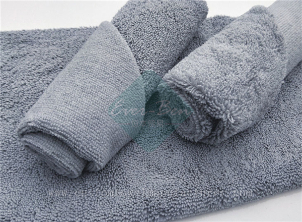 Bulk Microfiber Long Short Terry Fast Dry Car Washing Towels Supplier Grey Dual Pile Towels Factory